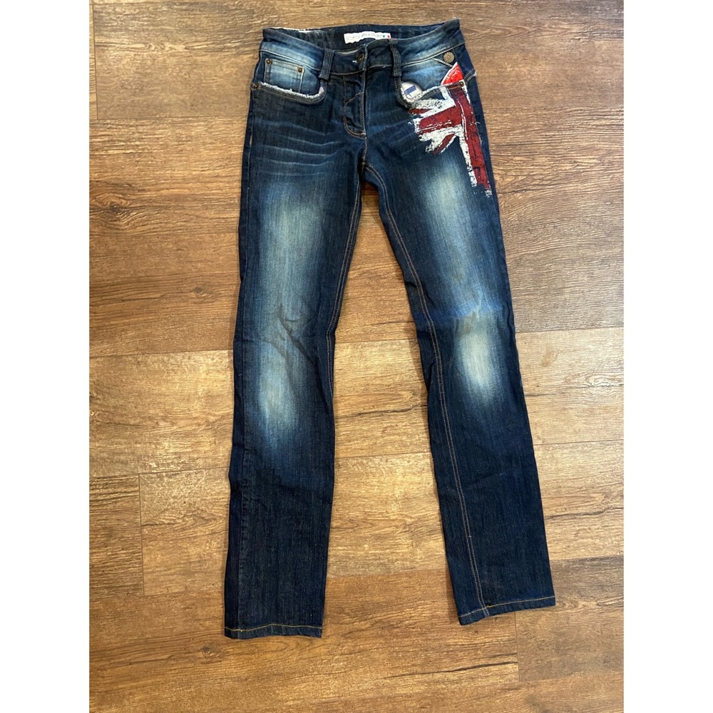 Animo Union Jack Jeans Bootcut I-40 Woman’s 2R